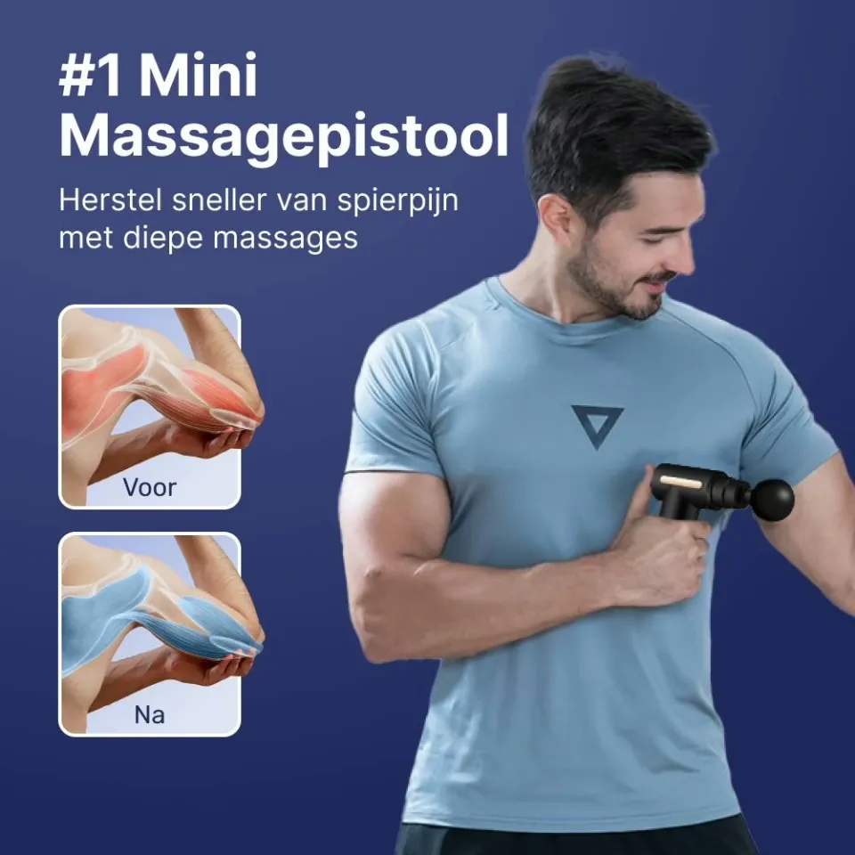 TheraOne Pro draagbaar massagepistool deep tissue